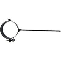 ZENIT svodová objímka Ø10cm s trnem 30cm pozink lak RAL9005 černá