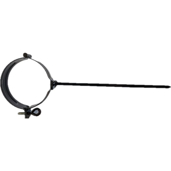 ZENIT svodová objímka Ø10cm s trnem 30cm pozink lak RAL9005 černá