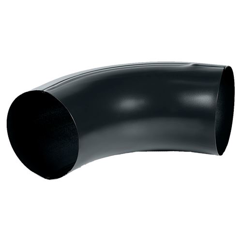 ZENIT svodové koleno Ø10cm 72° pozink lak RAL9005 černá