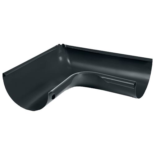 ZENIT žlabový roh vnitřní 33cm pozink lak RAL9005 černá