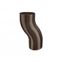 KJG koleno soklové Ø8cm pozink lak RAL8028 Testa di Moro
