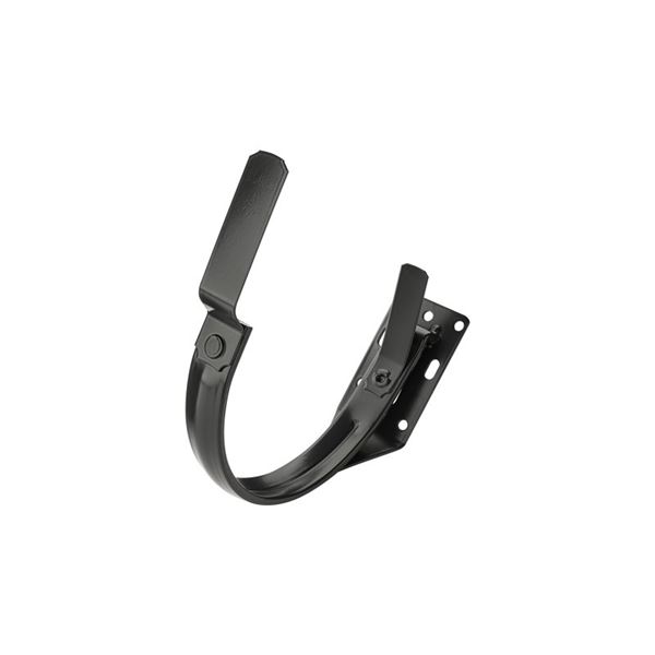 KJG hák žlabový čelní do krokve 33cm pozink lak RAL9005 intenzivní černá