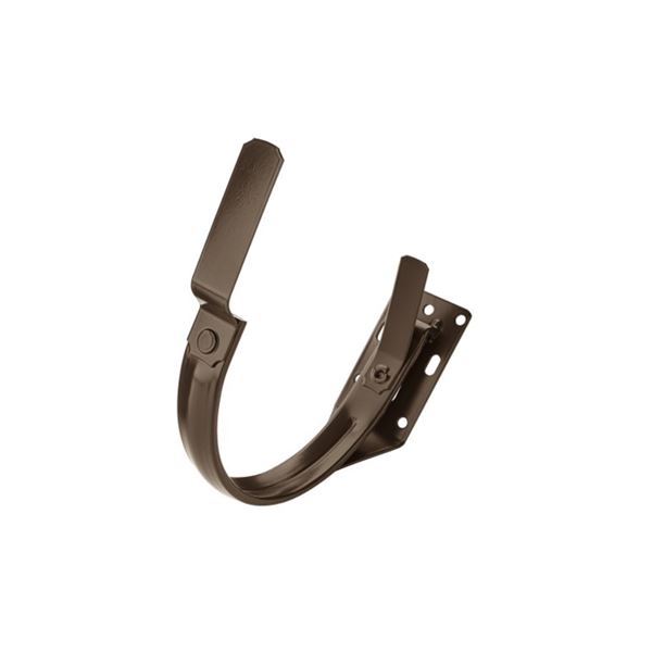 KJG hák žlabový čelní do krokve 33cm pozink lak RAL8028 Testa di Moro