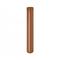 KJG svodová roura Ø8cm 1m pozink lak RAL8004 měděno hnědá