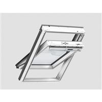 VELUX střešní okno plastové kyvné, horní ovládání GGU CK06 0066 55x118cm trojsklo
