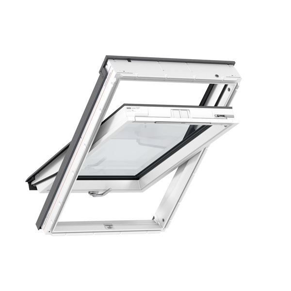 VELUX střešní okno plastové kyvné, horní ovládání GLU CK04 0061B 55x98cm trojsklo