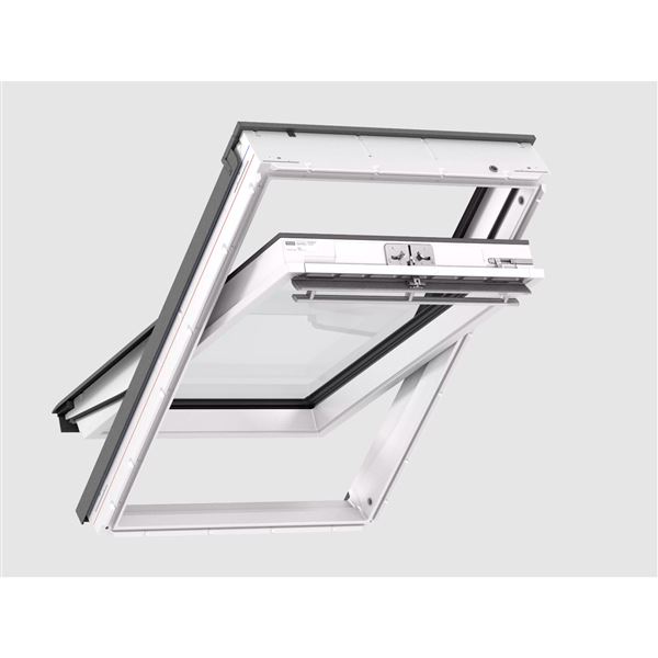 VELUX střešní okno plastové kyvné, horní ovládací madlo, GLU MK04 0061Z 78x98cm trojsklo