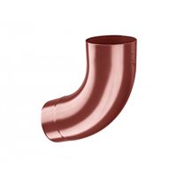 KJG svodové koleno Ø8cm 72° pozink lak RAL3009 ocelově červená