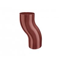 KJG koleno soklové Ø8cm pozink lak RAL3009 ocelově červená