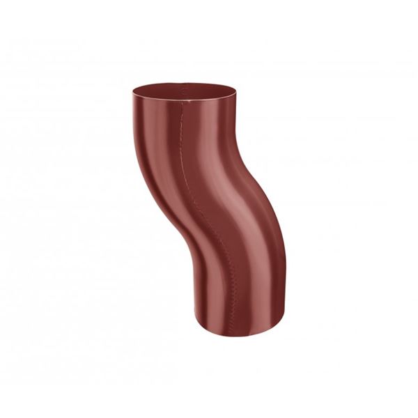 KJG koleno soklové Ø8cm pozink lak RAL3009 ocelově červená