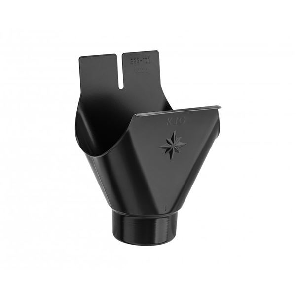 KJG kotlík žlabový 33/10cm pozink lak RAL9005 intenzivní černá