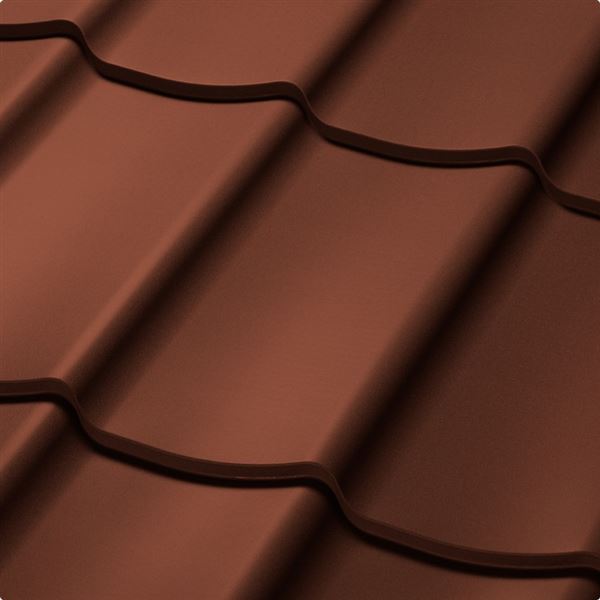 Satjam Trend Wave střešní krytina 1150x350 PE25 terakota RAL8004