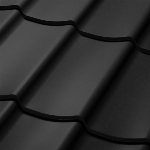 Satjam Trend Wave střešní krytina 1150x350 TopMat PMH hrubozrnný černá RR33