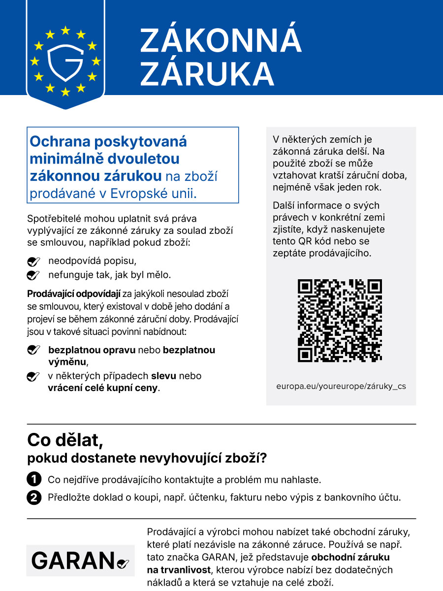 Zákonná záruka – přehled práv spotřebitelů při nákupu zboží v EU