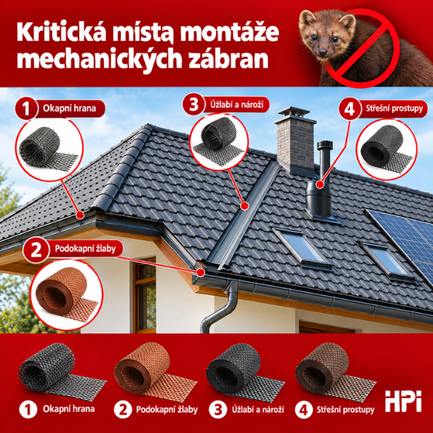 Kritická místa montáže mechanických zábran